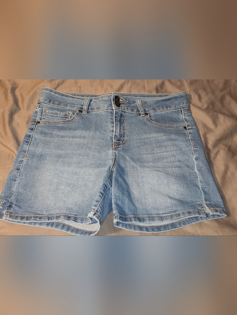 d. jeans Light Blue Denim Shorts 10